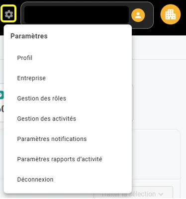 Capture d'écran — Interface